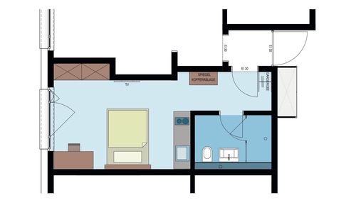 1 Zimmer Apartment 