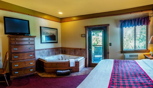 Luxury-Zimmer, 1 King-Bett, Kamin, Talblick