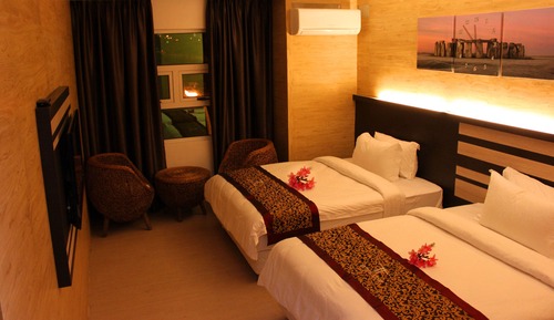 Superior-Zweibettzimmer, Bergblick (2 Super Single)