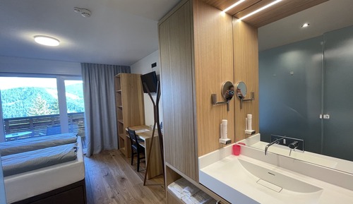 Business-Doppelzimmer, 1 Schlafzimmer, Balkon, Bergblick