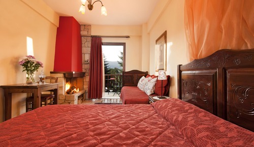 Dreibettzimmer, Kamin