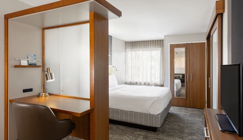 Suite, 1 King-Bett und Schlafsofa, Nichtraucher (Mobility/Hearing Access, Roll-in Shwr)