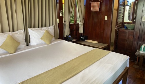 Deluxe-Doppelzimmer, Poolzugang, Gartenblick
