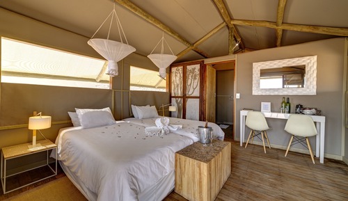 Luxury-Zelt, 1 Schlafzimmer, Terrasse, Bergblick