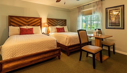 Standardzimmer, 2 Doppelbetten, Gartenblick