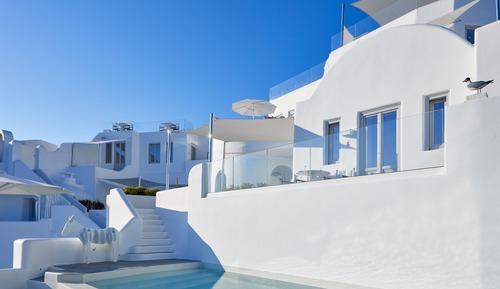 Suite, eigener Pool, Meerblick (Master, Caldera view, Infinity Pool)