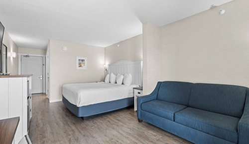 Zimmer, 1 King-Bett und Schlafsofa, Terrasse, Seeblick