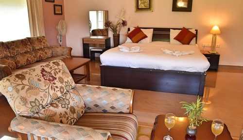 Luxury-Doppelzimmer, 1 King-Bett, Terrasse, Bergblick