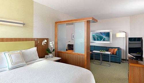 Suite, 1 King-Bett und Schlafsofa, Nichtraucher (Mobility/Hearing Access, Roll-In Shwr)