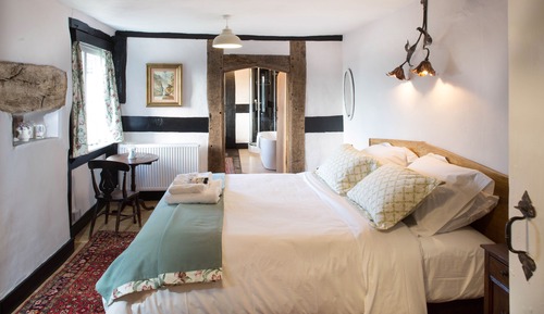 Deluxe-Zweibettzimmer, 2 Einzelbetten, mit Bad, Talblick