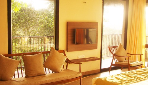 Superior-Doppelzimmer, Balkon, Bergblick (Forest Flame Room)