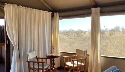 Luxury-Zweibettzimmer, 2 Einzelbetten, Kochnische, Bergblick