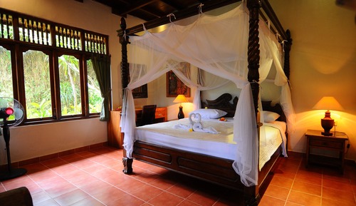 Familienbungalow, Balkon