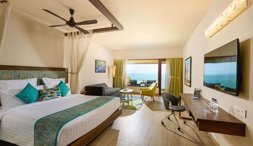 Deluxe-Zimmer, 1 Doppelbett, Balkon, Meerblick