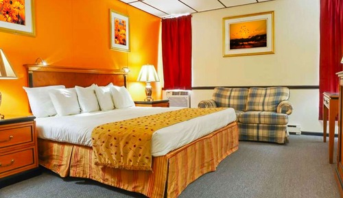 Zimmer, 1 Queen-Bett, Nichtraucher, Kühlschrank und Mikrowelle