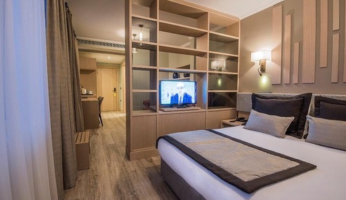 Standard-Doppel- oder -Zweibettzimmer, 1 Doppelbett oder 2 Einzelbetten, Gartenblick