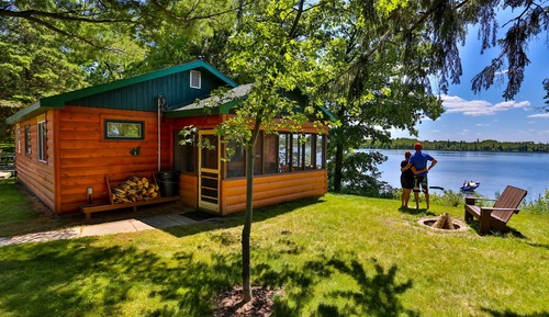 Ferienhütte, 3 Schlafzimmer, Seeblick (Cabin #1)