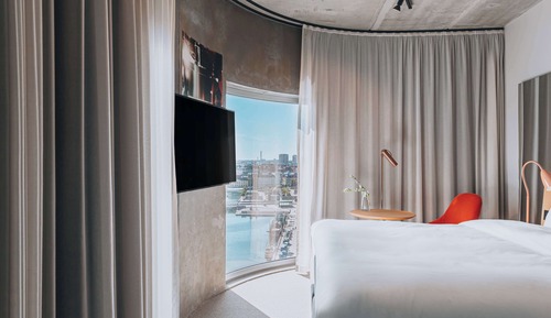 Zimmer, 1 King-Bett, Stadtblick