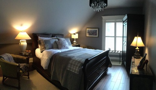 Luxury-Zimmer, 1 Queen-Bett, eigenes Bad, Gartenblick (Forget me not)