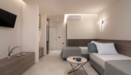 Deluxe-Apartment, Poolblick