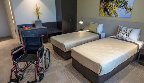 Doppel- oder Zweibettzimmer, barrierefrei