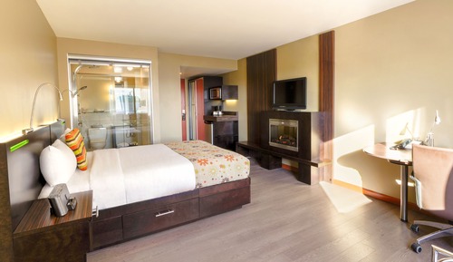 Zimmer, 1 Queen-Bett, Kamin (Multi-Jet Shower)