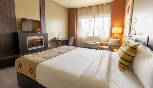 Zimmer, 1 Queen-Bett, Kamin