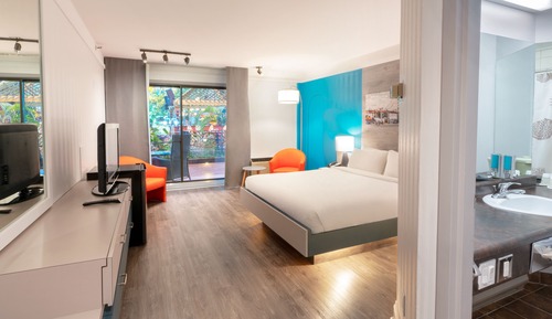 Economy-Zimmer, 1 Doppelbett, Gartenblick