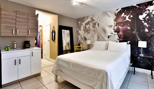 Chic Artsy Studio with One Queen Bed