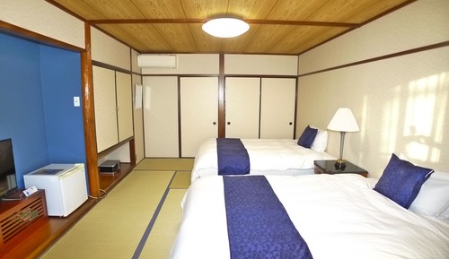 Traditional-Zweibettzimmer, 2 Doppelbetten, Nichtraucher, Stadtblick (Japanese Style Twin Room)
