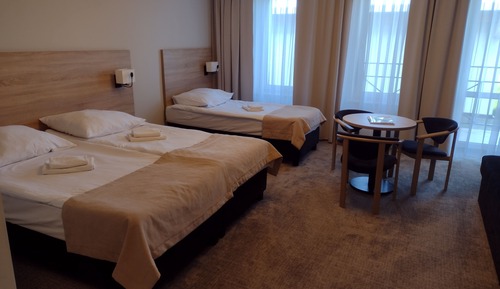 Comfort-Dreibettzimmer, Balkon, Meerblick (with sofa bed)