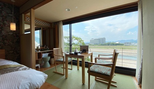 Traditional-Zimmer, Nichtraucher, Flussblick (Japanese Style, with Beds and Futon)
