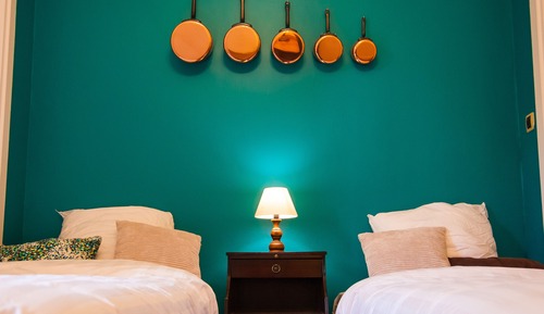 Comfort-Doppel- oder -Zweibettzimmer, eigenes Bad, Gartenblick (Gastronomie)