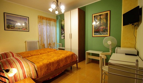 Panorama-Zimmer, 3 Einzelbetten, Balkon, Stadtblick
