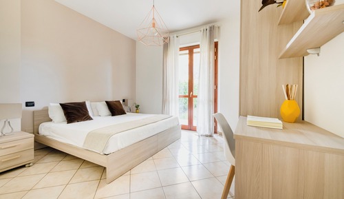 Superior-Apartment, 2 Schlafzimmer, zum Garten hin