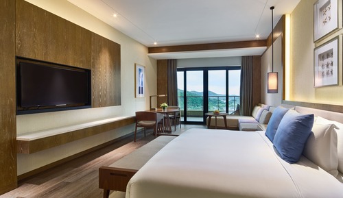 Premium-Zimmer, 1 King-Bett, Zutritt zur Club Lounge, Meerblick