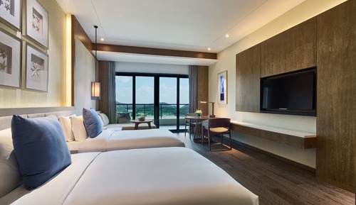 Premium-Zimmer, 2 Doppelbetten, Zutritt zur Club Lounge, Meerblick
