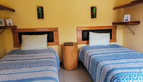 Standard-Zweibettzimmer, 1 Schlafzimmer, eigenes Bad, Talblick