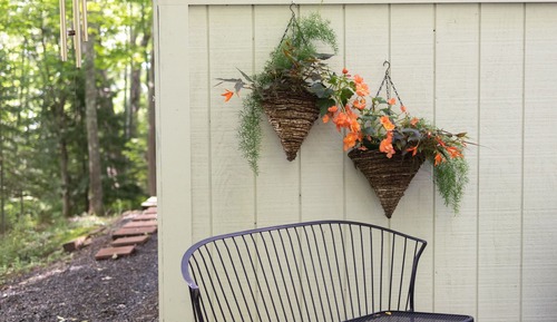 Ferienhaus, eigenes Bad, Seeblick (Brownstone Cottage)