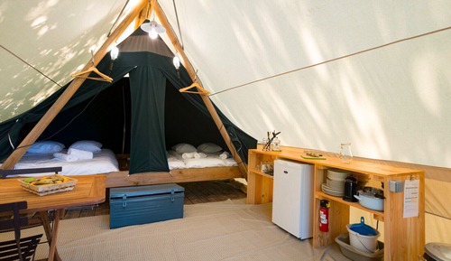 Zelt, 2 Schlafzimmer, Gemeinschaftsbad