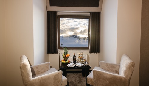 Deluxe-Doppel- oder -Zweibettzimmer, Bergblick