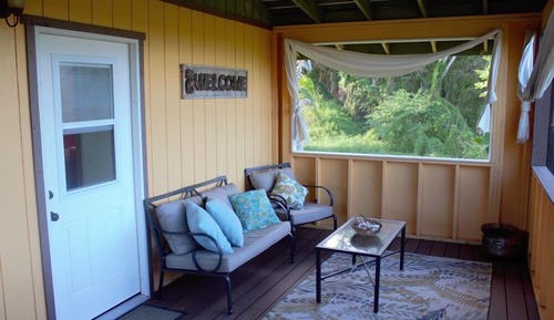 Premium-Ferienhütte, Mehrere Betten, eigenes Bad, eingeschränkter Meerblick (Dragonfly)