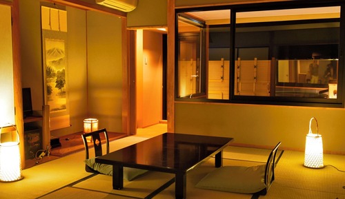 Traditional-Zimmer, Whirlpool, Meerblick (Japanese Style)