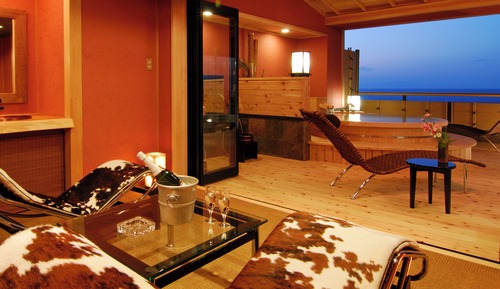 Traditional-Suite, Meerblick (Japanese Style, with Open-air Bath)