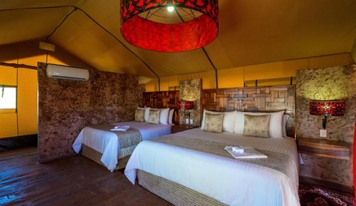 Zelt, Mehrere Betten, Gartenblick (Harmony Triple tent)