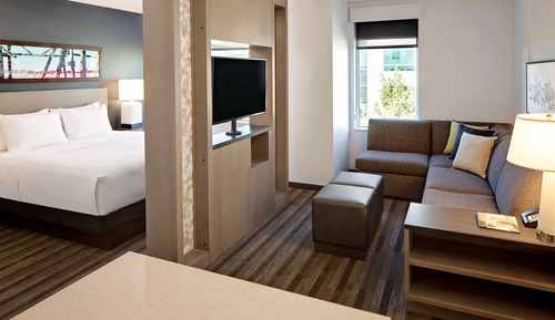 Studio Suite, 1 King Bed with Sofa Bed, Kitchen