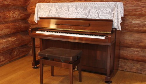 Zimmer, Raucher (Log House with Piano)