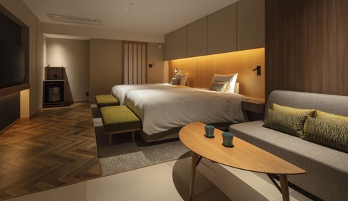 Deluxe-Zweibettzimmer, 2 Doppelbetten, Gartenblick, Meerseite (LW2F)