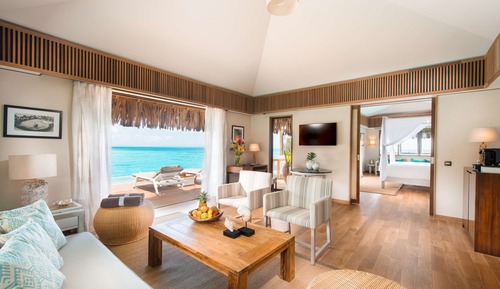 Royal-Villa, 1 King-Bett, Blick auf die Lagune