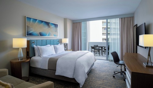 Zimmer, 1 King-Bett, Buchtblick